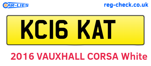 KC16KAT are the vehicle registration plates.