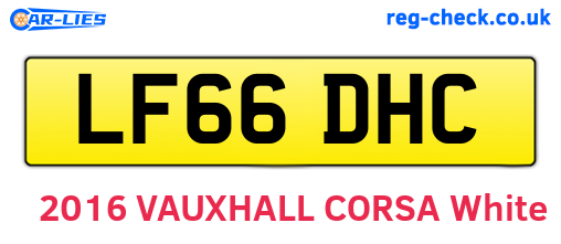 LF66DHC are the vehicle registration plates.