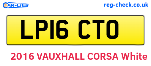LP16CTO are the vehicle registration plates.