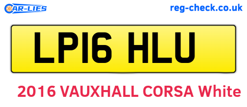 LP16HLU are the vehicle registration plates.