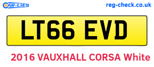LT66EVD are the vehicle registration plates.