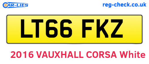 LT66FKZ are the vehicle registration plates.
