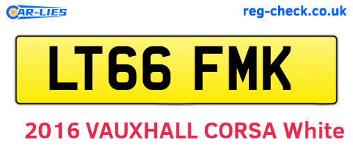 LT66FMK are the vehicle registration plates.