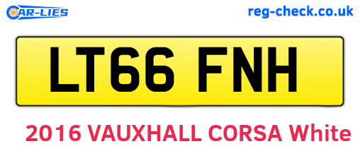 LT66FNH are the vehicle registration plates.