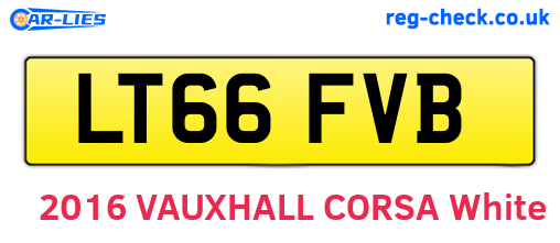 LT66FVB are the vehicle registration plates.