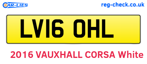 LV16OHL are the vehicle registration plates.