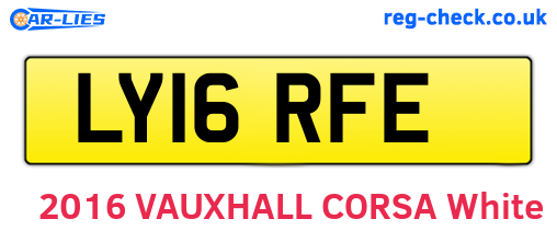 LY16RFE are the vehicle registration plates.