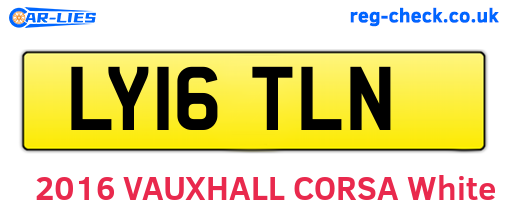 LY16TLN are the vehicle registration plates.