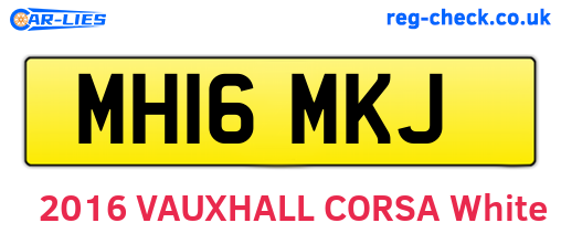 MH16MKJ are the vehicle registration plates.