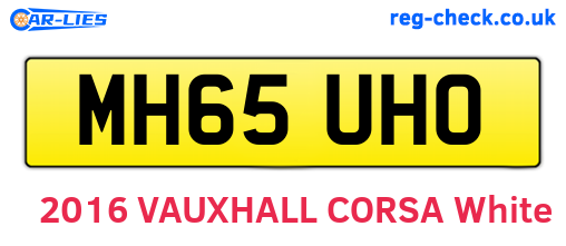 MH65UHO are the vehicle registration plates.