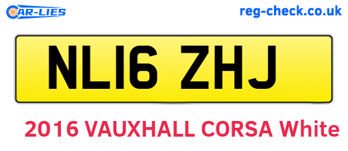 NL16ZHJ are the vehicle registration plates.