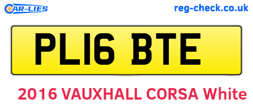 PL16BTE are the vehicle registration plates.