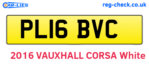 PL16BVC are the vehicle registration plates.