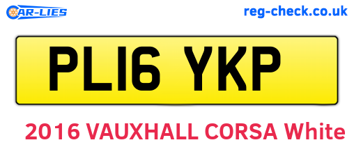 PL16YKP are the vehicle registration plates.