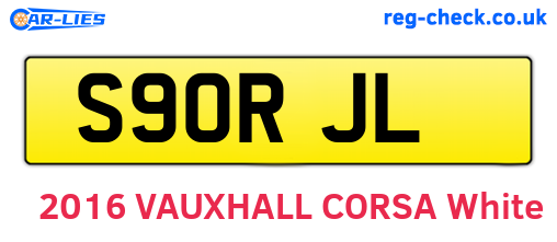 S90RJL are the vehicle registration plates.