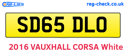SD65DLO are the vehicle registration plates.