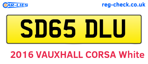 SD65DLU are the vehicle registration plates.