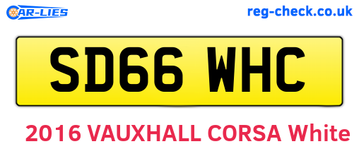 SD66WHC are the vehicle registration plates.
