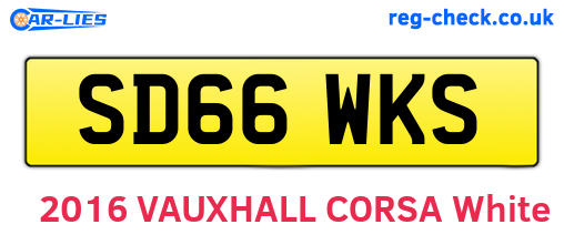 SD66WKS are the vehicle registration plates.