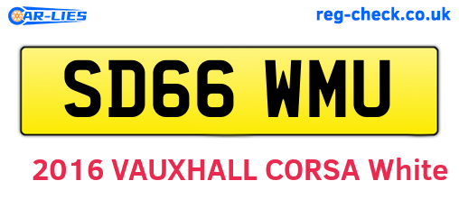 SD66WMU are the vehicle registration plates.