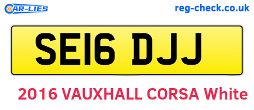SE16DJJ are the vehicle registration plates.