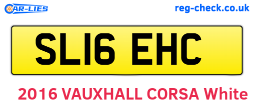 SL16EHC are the vehicle registration plates.