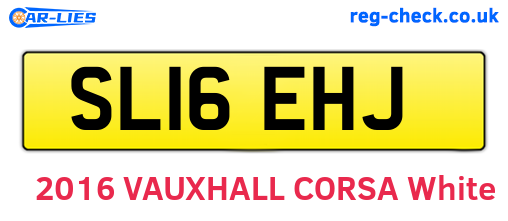 SL16EHJ are the vehicle registration plates.