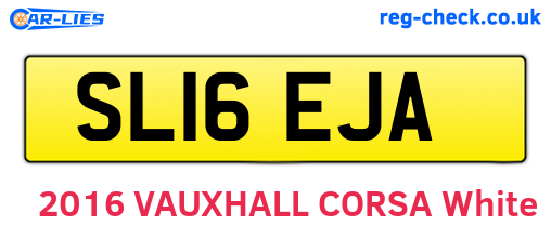 SL16EJA are the vehicle registration plates.