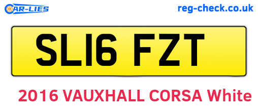 SL16FZT are the vehicle registration plates.