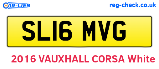 SL16MVG are the vehicle registration plates.