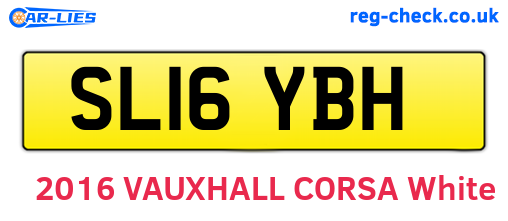SL16YBH are the vehicle registration plates.