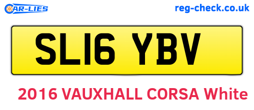 SL16YBV are the vehicle registration plates.