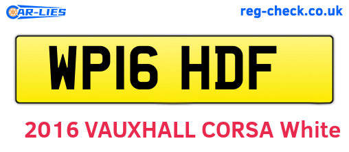 WP16HDF are the vehicle registration plates.