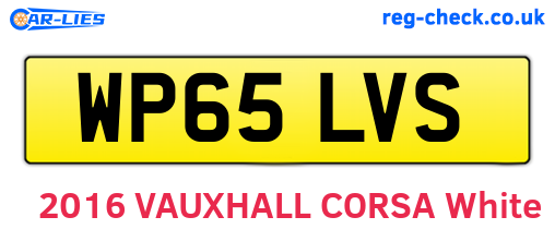 WP65LVS are the vehicle registration plates.