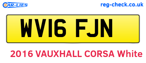 WV16FJN are the vehicle registration plates.