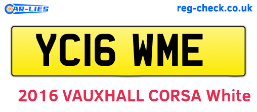 YC16WME are the vehicle registration plates.