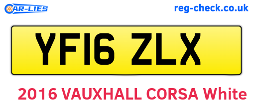 YF16ZLX are the vehicle registration plates.