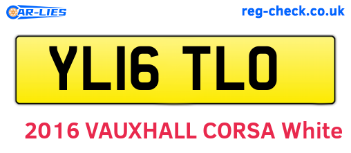 YL16TLO are the vehicle registration plates.