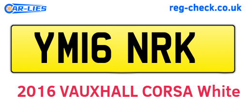 YM16NRK are the vehicle registration plates.