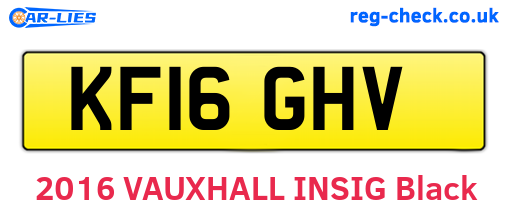 KF16GHV are the vehicle registration plates.