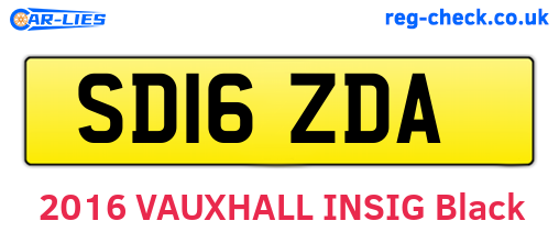SD16ZDA are the vehicle registration plates.