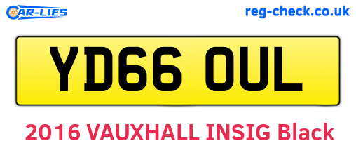 YD66OUL are the vehicle registration plates.