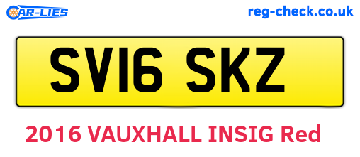 SV16SKZ are the vehicle registration plates.