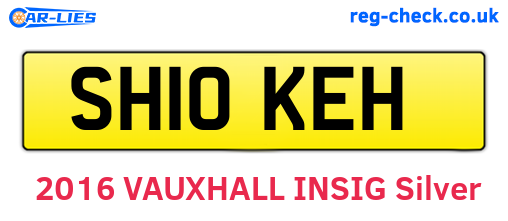 SH10KEH are the vehicle registration plates.