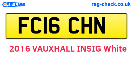 FC16CHN are the vehicle registration plates.
