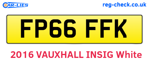 FP66FFK are the vehicle registration plates.