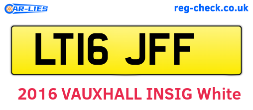 LT16JFF are the vehicle registration plates.