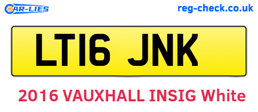LT16JNK are the vehicle registration plates.
