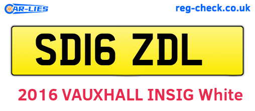 SD16ZDL are the vehicle registration plates.