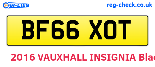 BF66XOT are the vehicle registration plates.
